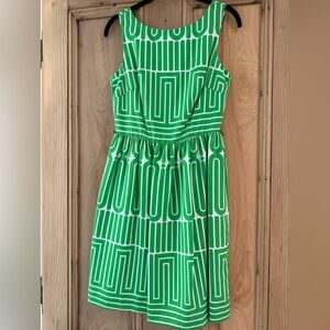 Trina Turk Vibrant Green Patterned Dress